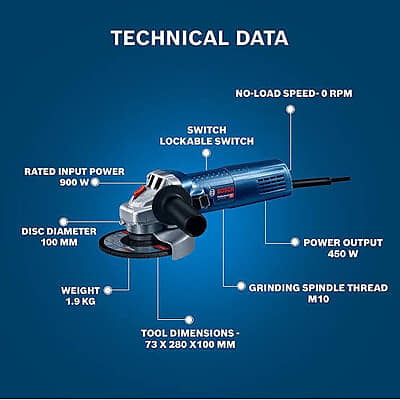 Bosch GWS 900-100 Angle Grinder