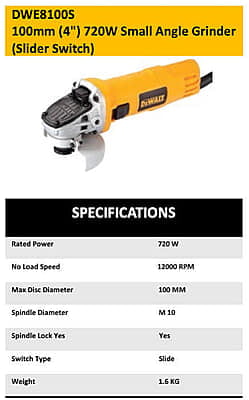 DeWalt DWE8100S Angle Grinder