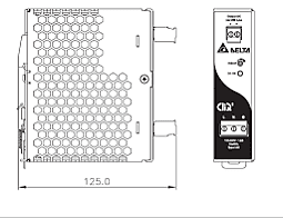 Delta Electronics DRP024V120W1AA DIN Rail Power Supply