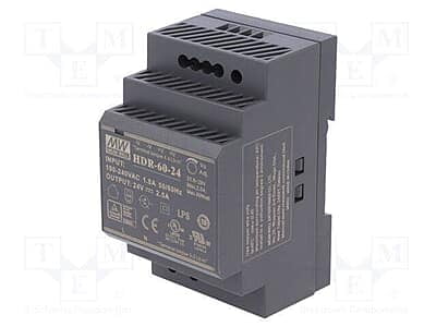 Mean Well HDR-60-24 DIN Rail Power Supply