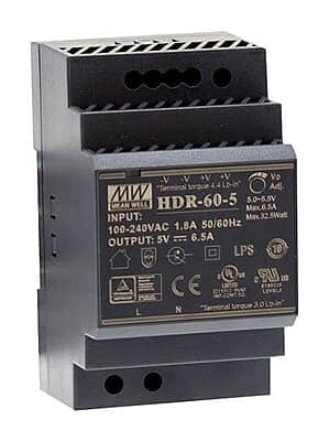 Mean Well HDR-60-24 DIN Rail Power Supply