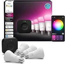Philips Hue Starter Kit Smart Lighting System