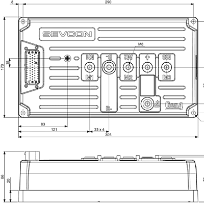 Sevcon Gen4 Size 6 Motor Controller